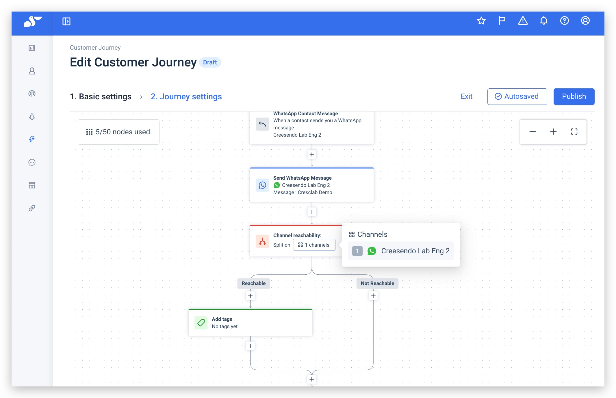 Channel Reach standalone node configuration