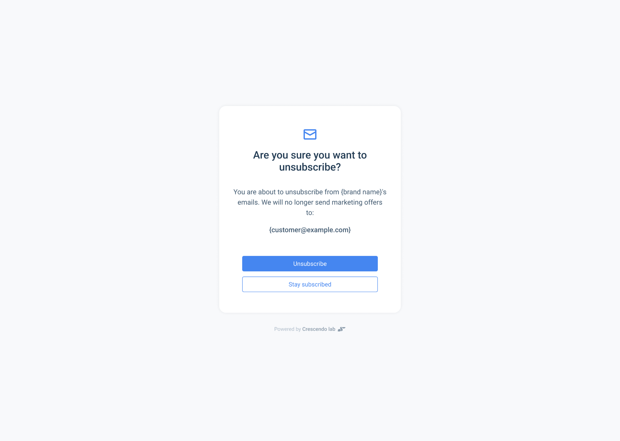 MAAC-hosted unsubscribe confirmation page
